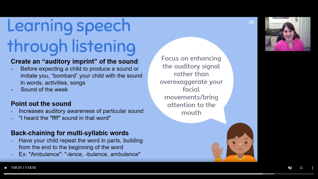Foundation for Hearing Research - March Parent Education: Let’s Learn ...